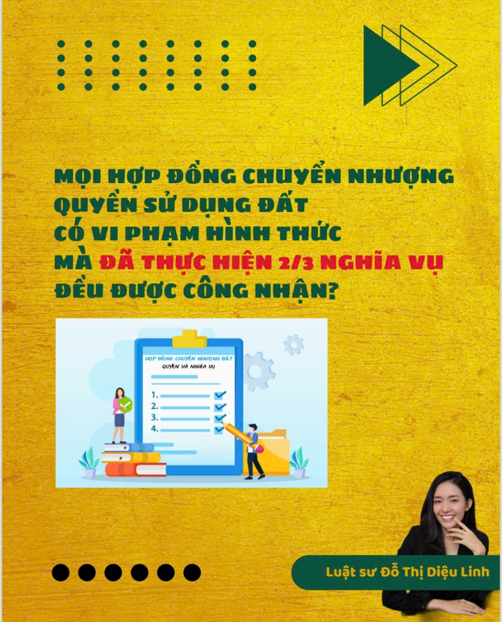 CÓ PHẢI MỌI HỢP ĐỒNG CHUYỂN NHƯỢNG QUYỀN SỬ DỤNG ĐẤT ĐÃ THỰC HIỆN 2/3 NGHĨA VỤ ĐỀU ĐƯỢC CÔNG NHẬN HIỆU LỰC?